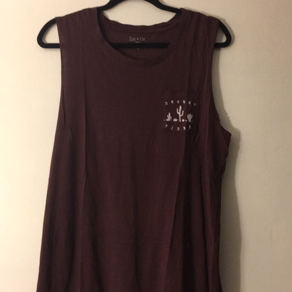 NWOT graphic muscle pocket tee - Picture 1 of 4